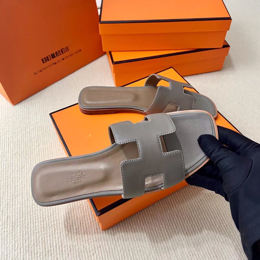 에르메스 올수공 오란 슬리퍼 샌들 앱송 90